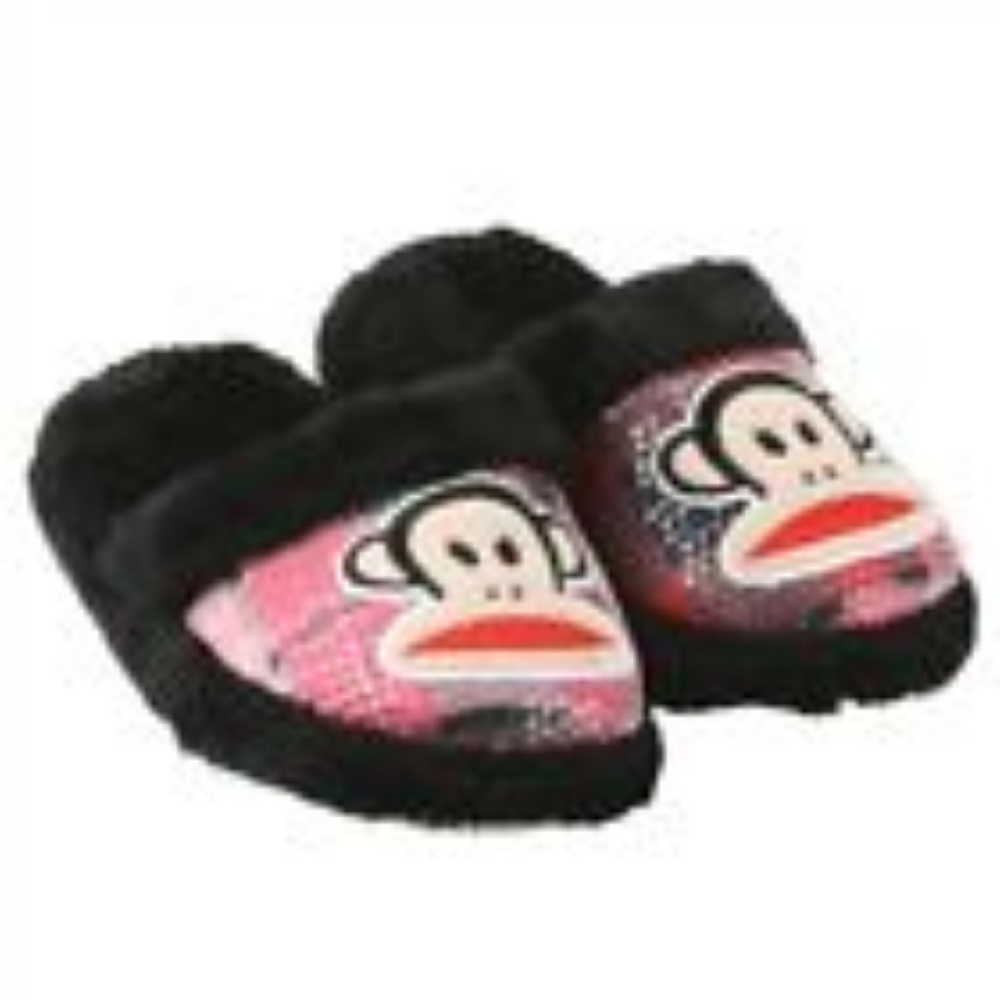 Paul Frank Plush Slippers - Girls Size 13-1 youth